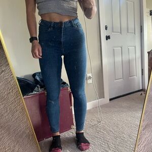 Women's Blue Skinny Jeans